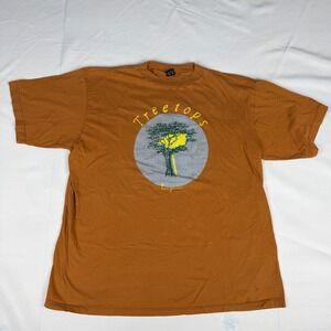 Vintage Makena Treetops Kenya T-Shirt Burnt Orange Cotton Graphic Tee Size 120 L